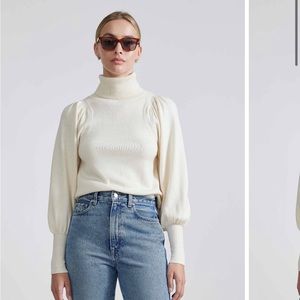 Apiece Apart cream turtleneck sweater